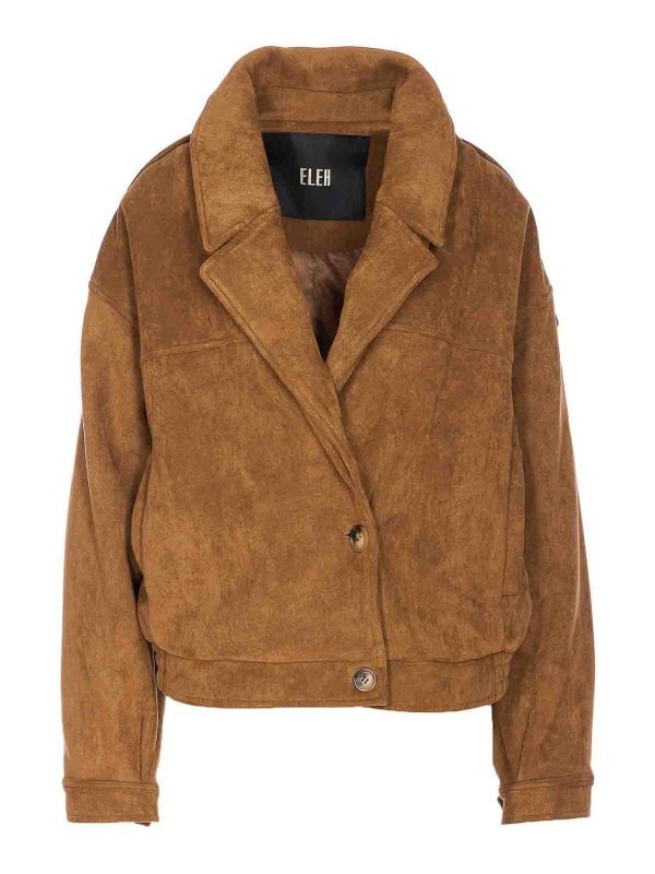 Eleh Blouson En Cuir - Marron
