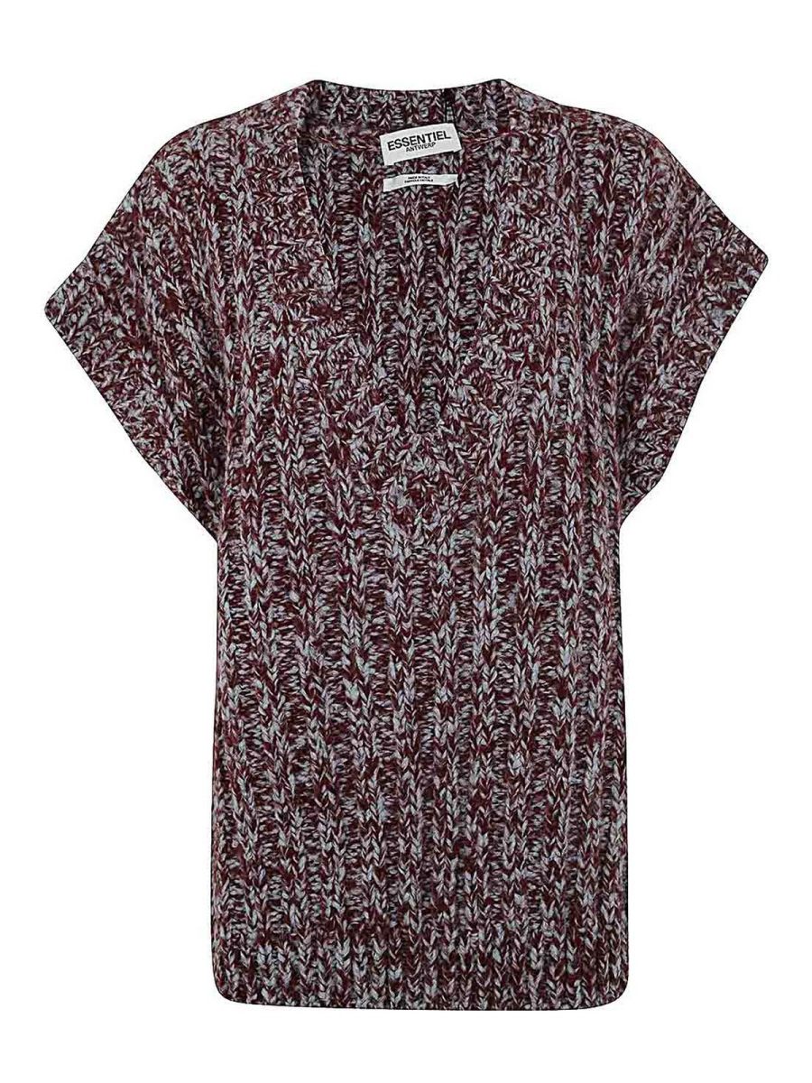 Essentiel Antwerp Pull Col Rond - Marron