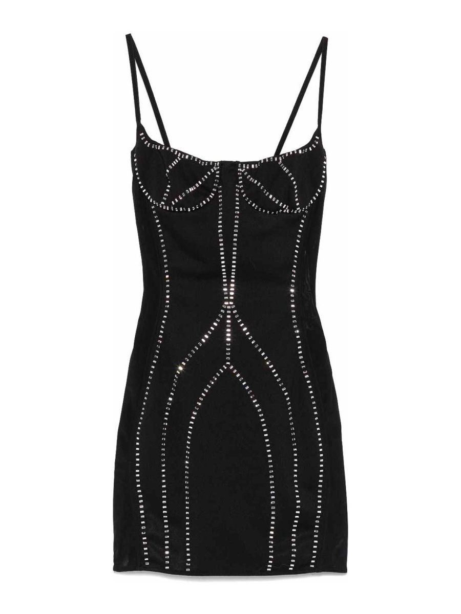 The Attico Robe Au Genou - Noir