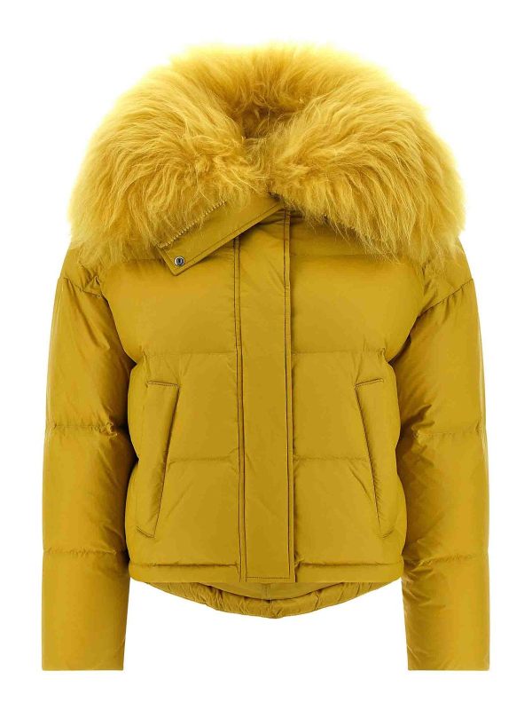 Yves Salomon Veste Casual - Jaune