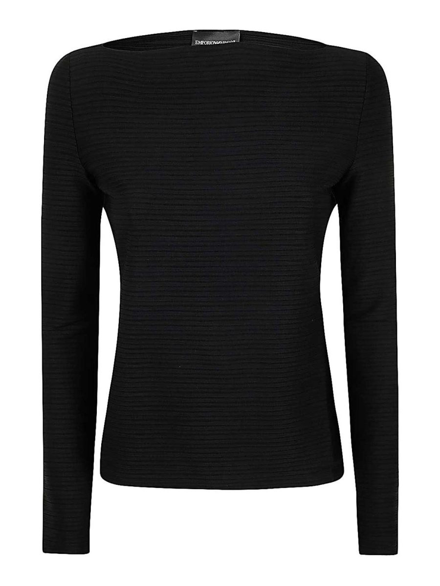 Emporio Armani Pull Col Rond - Noir