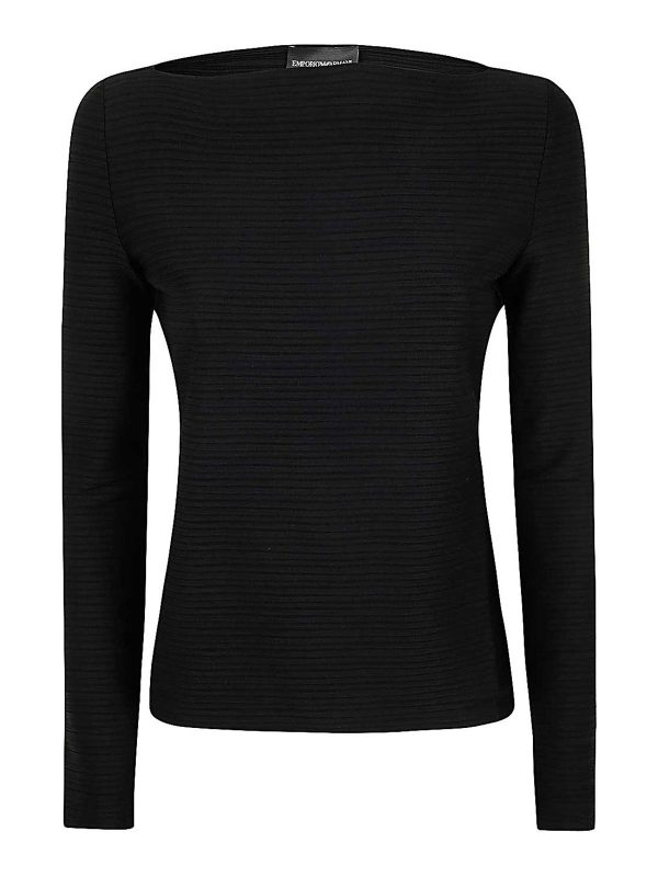 Emporio Armani Pull Col Rond - Noir