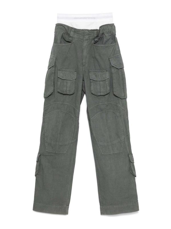 Alexander Wang Pantalons Décontractés - Vert