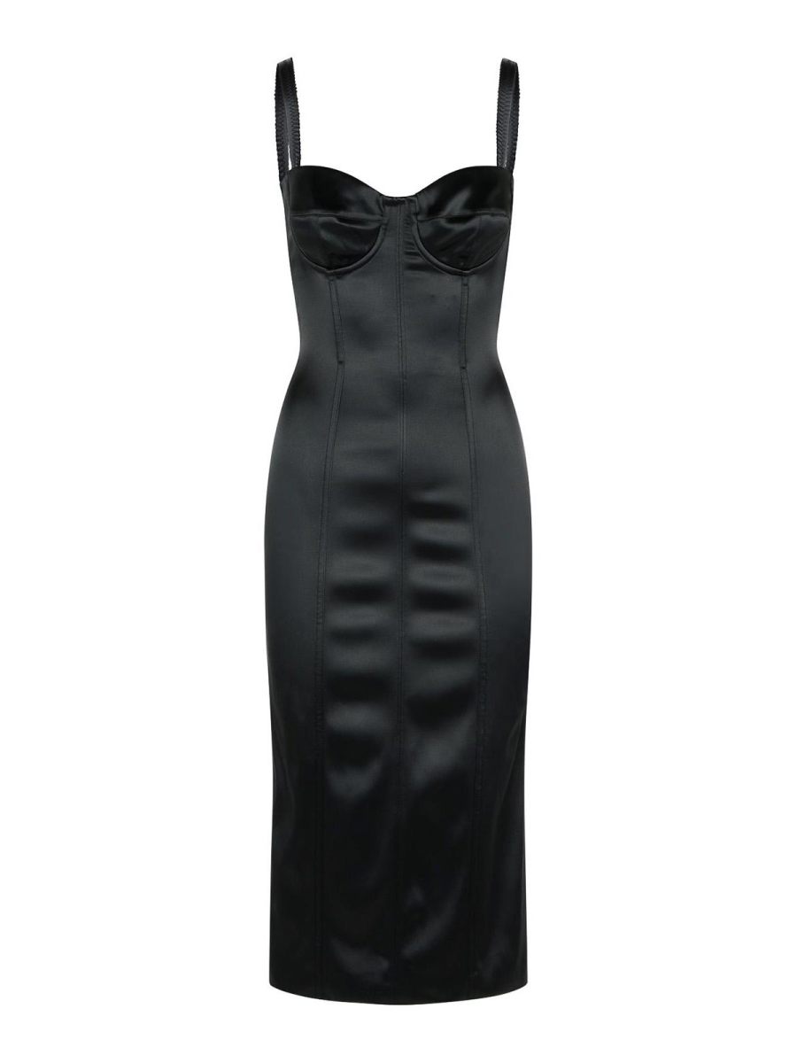 Dolce & Gabbana Robe Au Genou - Noir