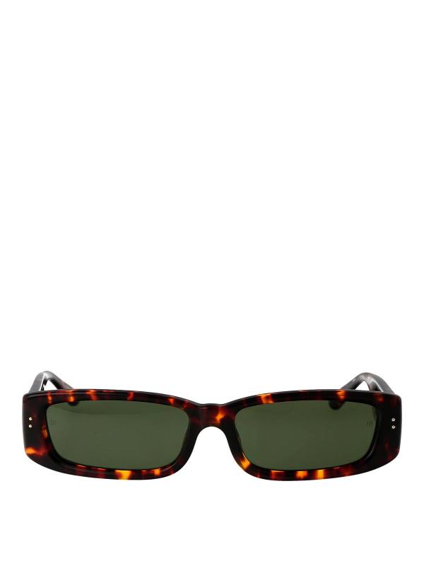 Linda Farrow Lunettes De Soleil - Marron