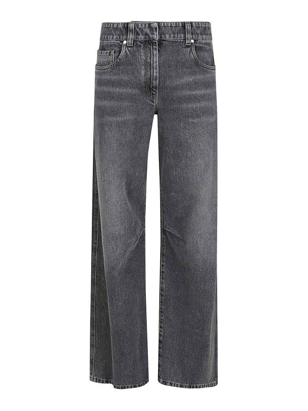 Brunello Cucinelli Jean Droit - Bleu