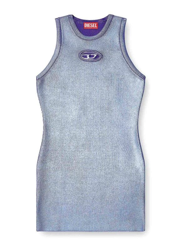 Diesel Robe Au Genou - Violet