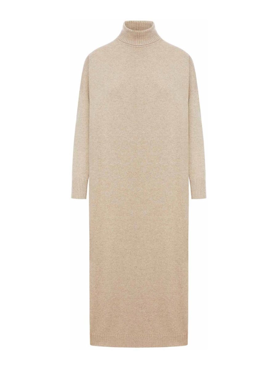 Brunello Cucinelli Robe Au Genou - Marron
