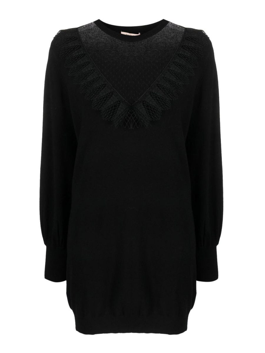 Twinset Pull Col Rond - Noir