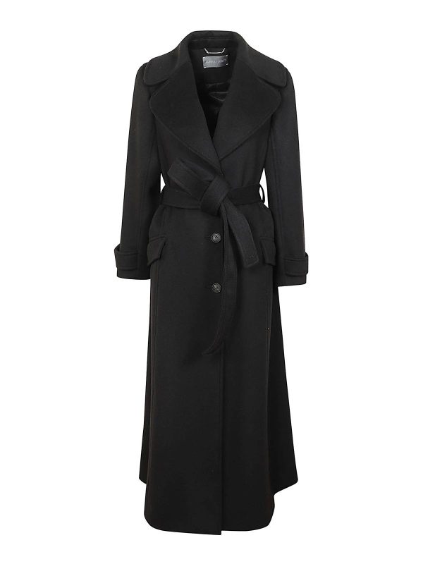 Alberta Ferretti Manteau Court - Noir