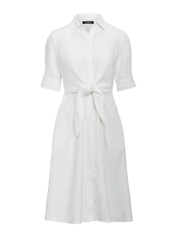 Lauren Ralph Lauren Robe Au Genou - Blanc