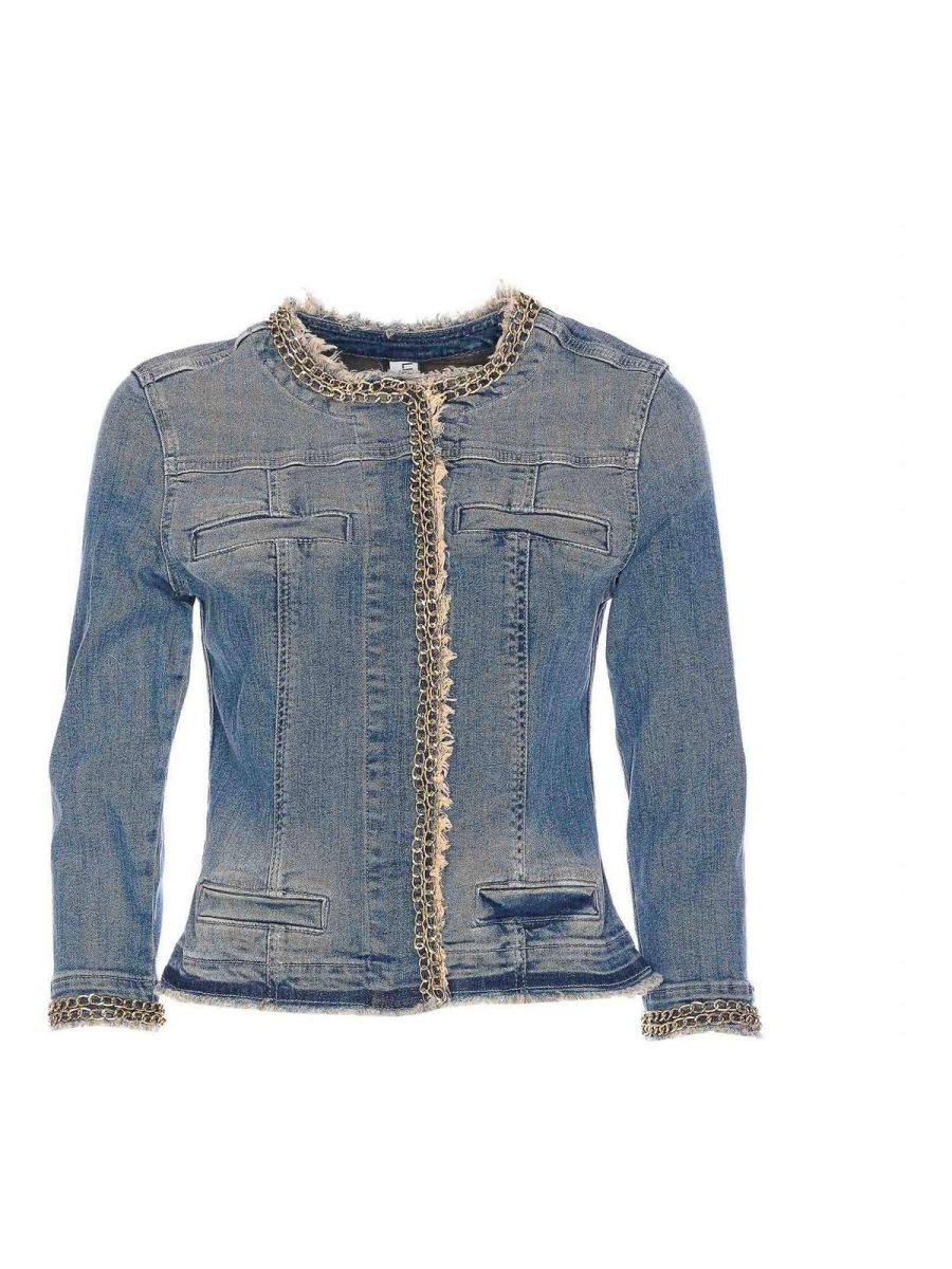 Liu Jo Veste En Jean - Bleu