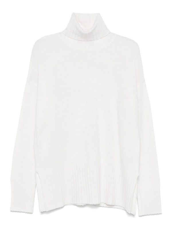 Wild Cashmere Pull Col Rond - Blanc