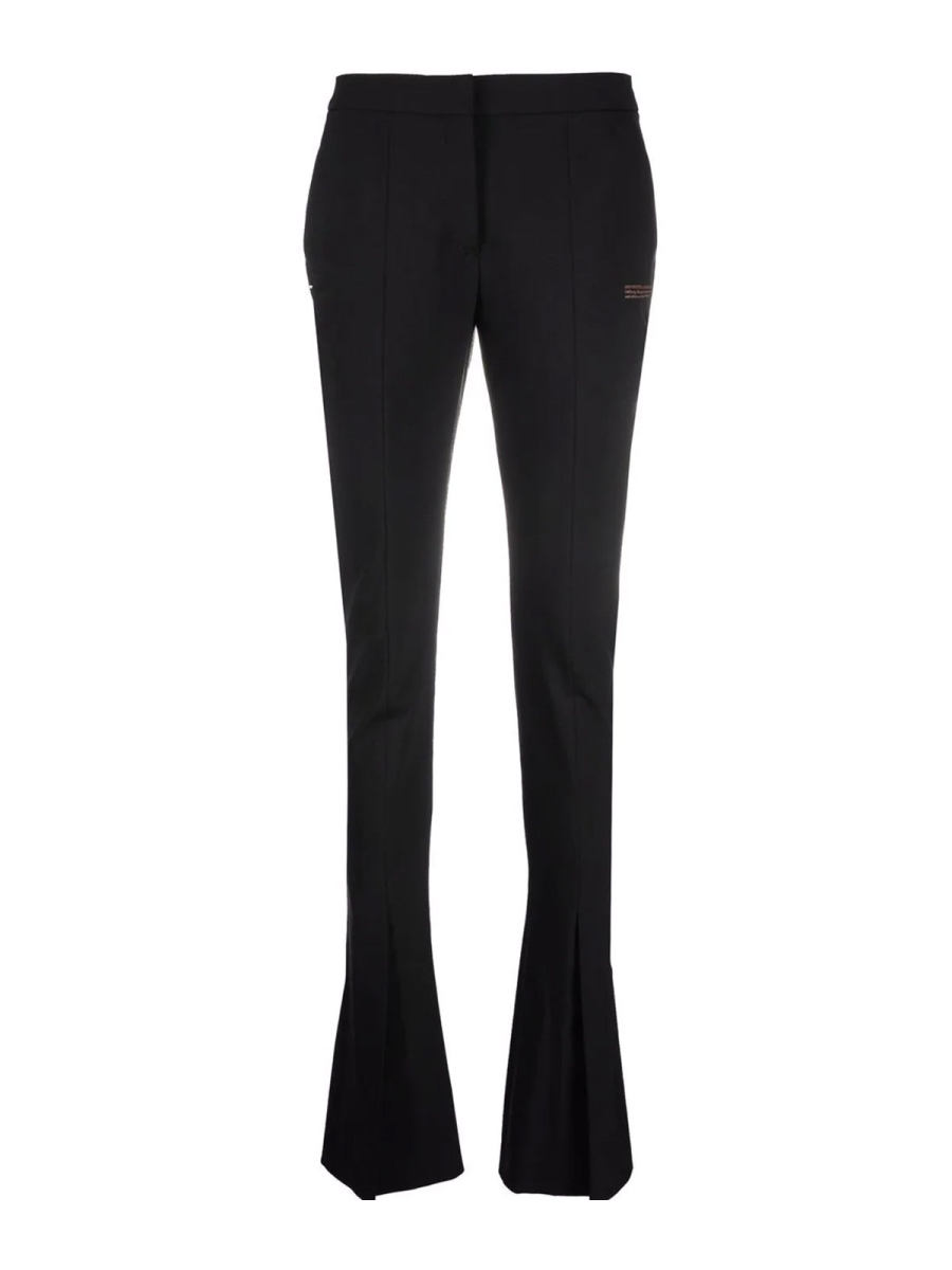Off-White Pantalon évasé - Noir