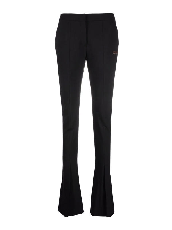 Off-White Pantalon évasé - Noir