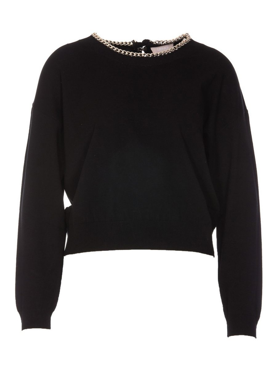 Liu Jo Pull Col Rond - Noir