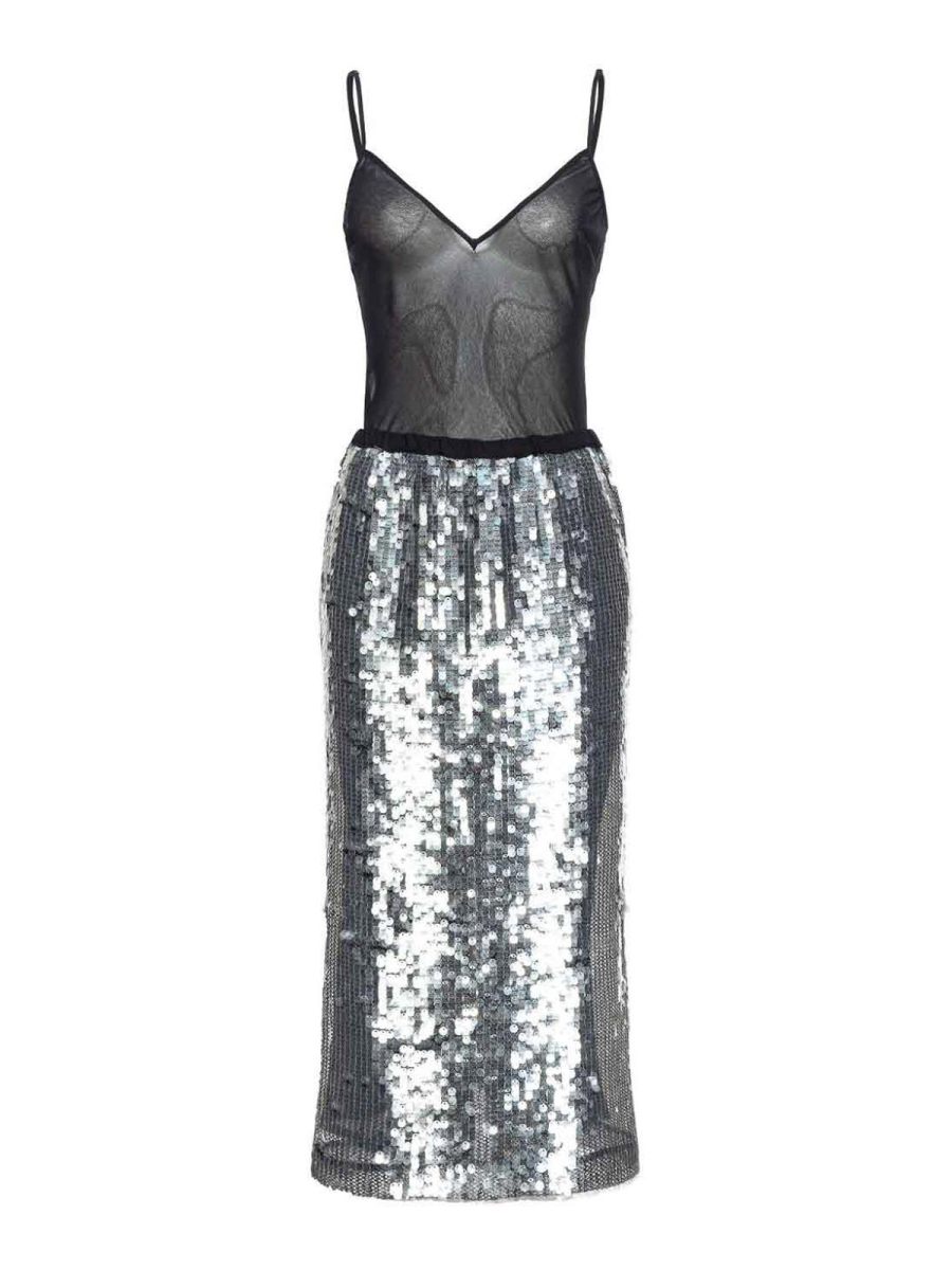 Pinko Jupe Midi - Noir