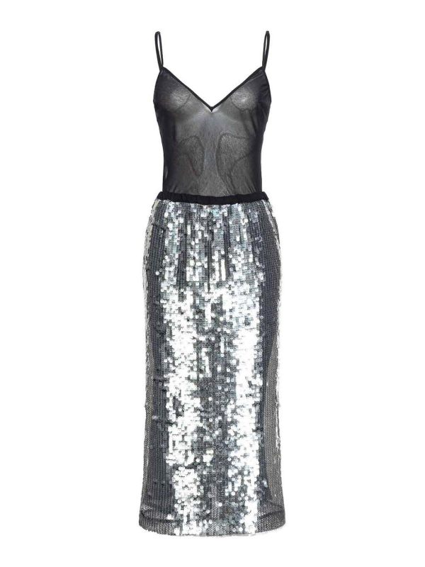 Pinko Jupe Midi - Noir