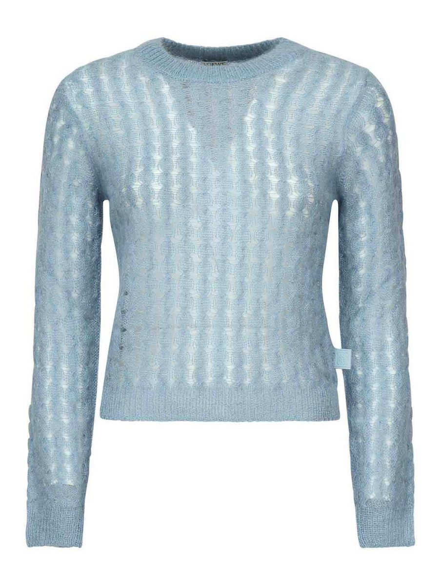 Loewe Pull Col Rond - Bleu