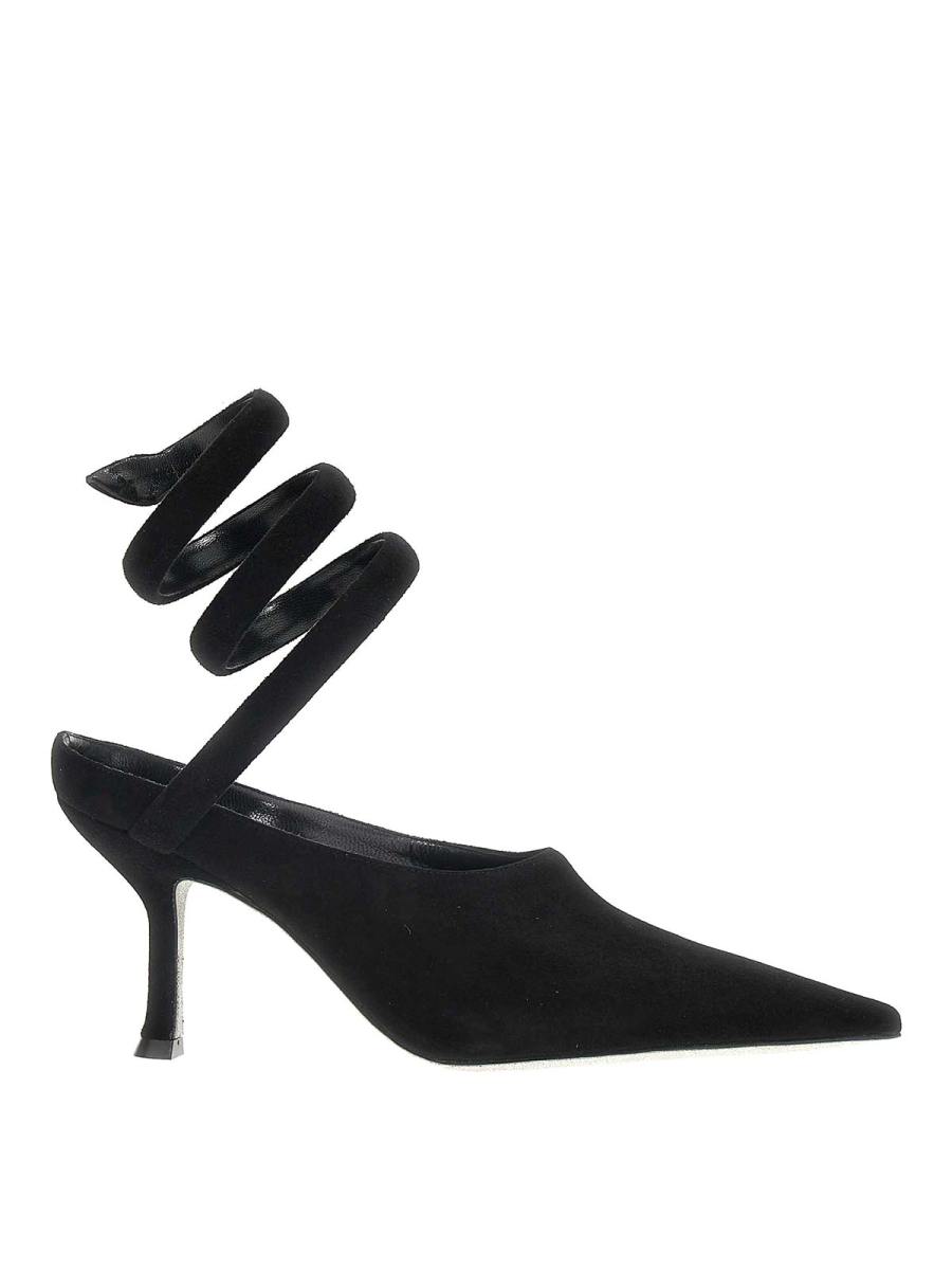 Rene Caovilla Mules - Noir