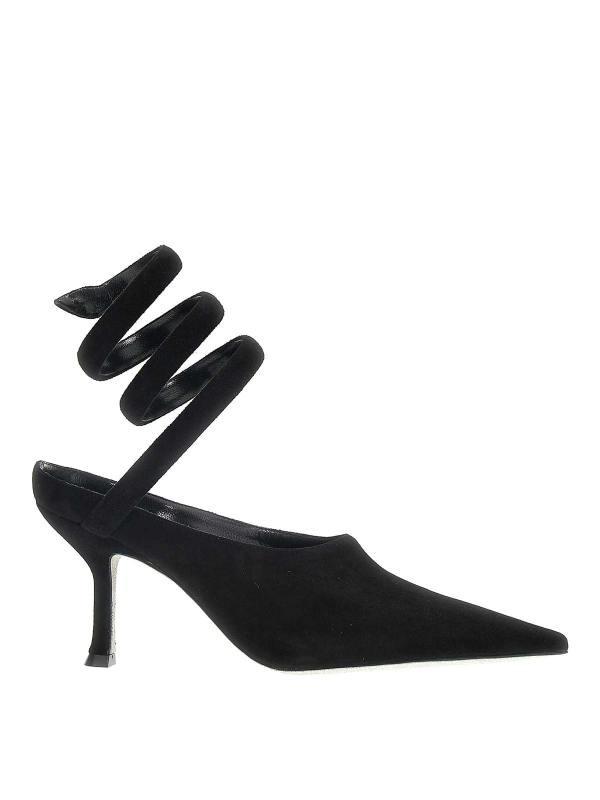 Rene Caovilla Mules - Noir