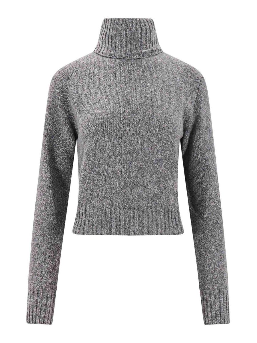 Ami Paris Pull Col Rond - Gris