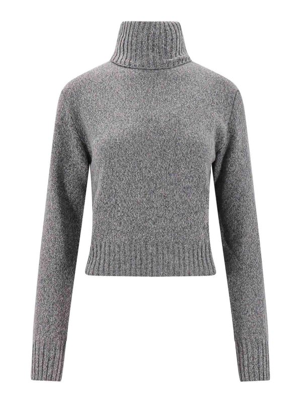 Ami Paris Pull Col Rond - Gris