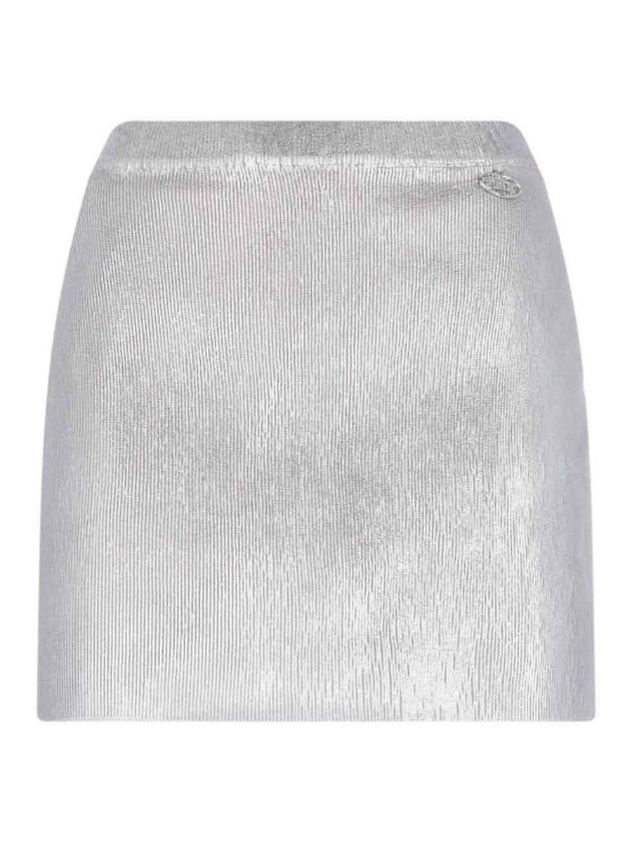 Diesel Jupe Midi - Argent