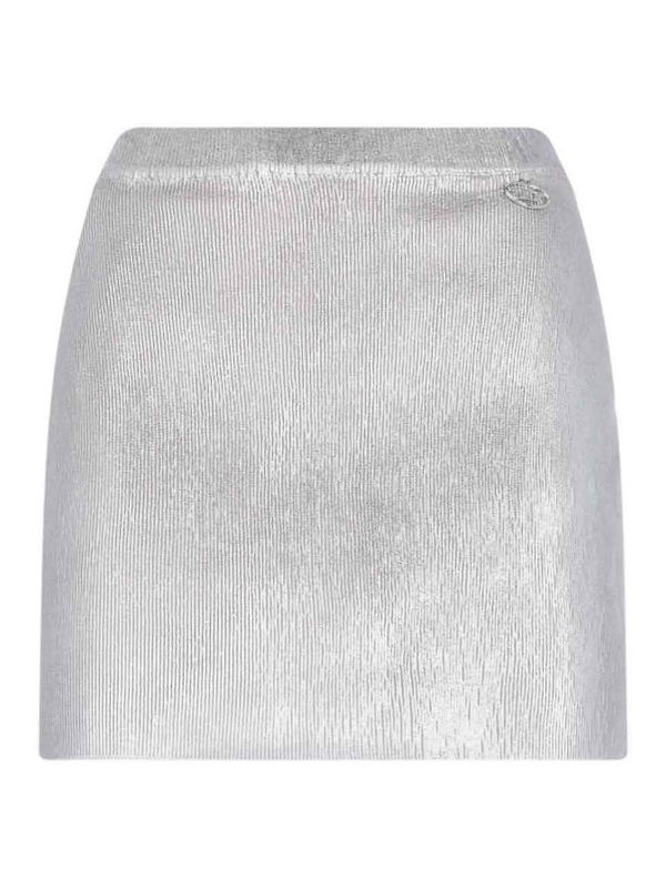 Diesel Jupe Midi - Argent