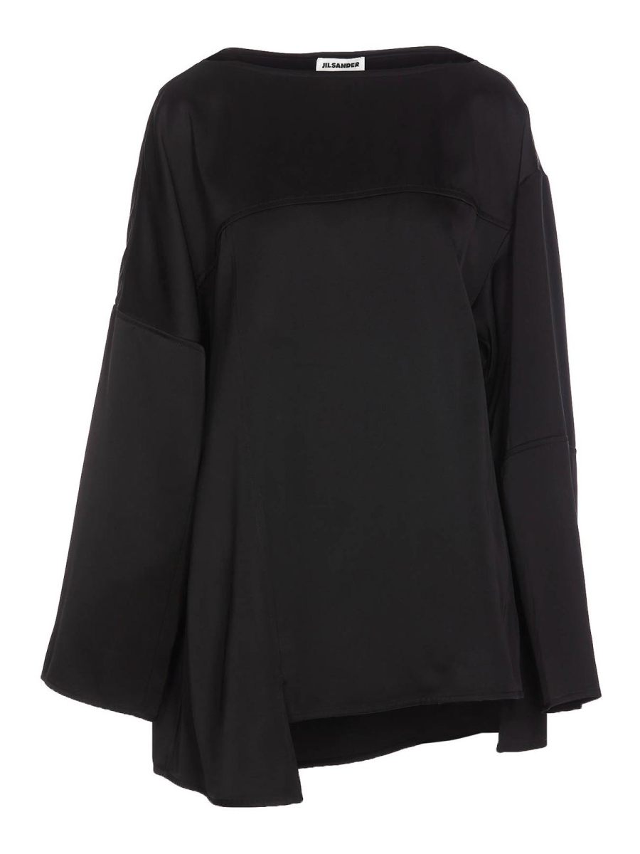 Jil Sander Pull Col Rond - Noir