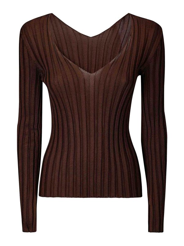 Lussi Pull Col Bateau - Marron