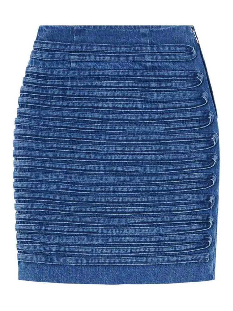 Versace Mini Jupe - Bleu
