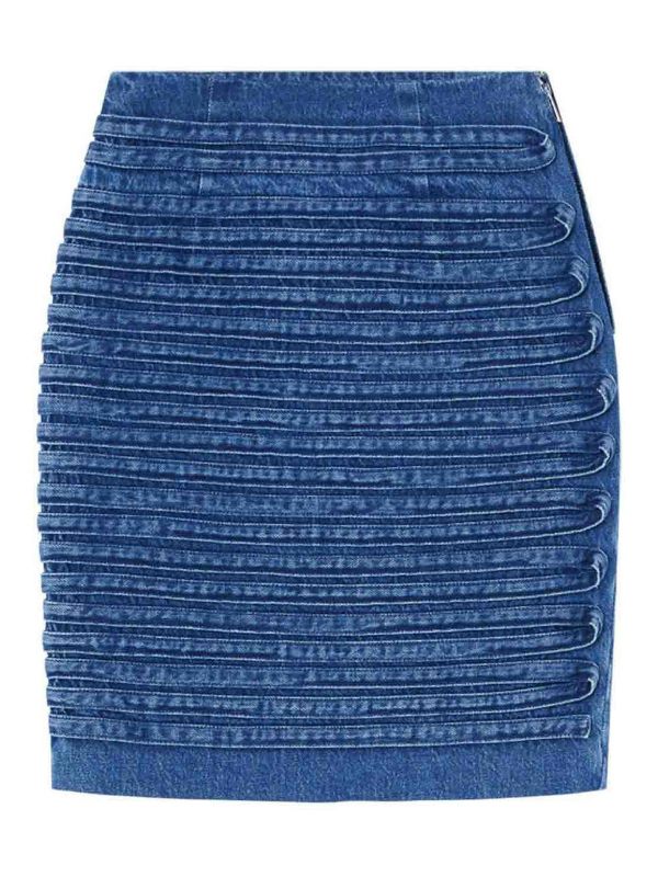 Versace Mini Jupe - Bleu