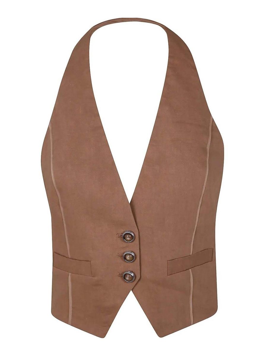 Pinko Gilet - Marron