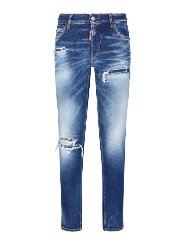 Dsquared2 Jean Droit - Bleu