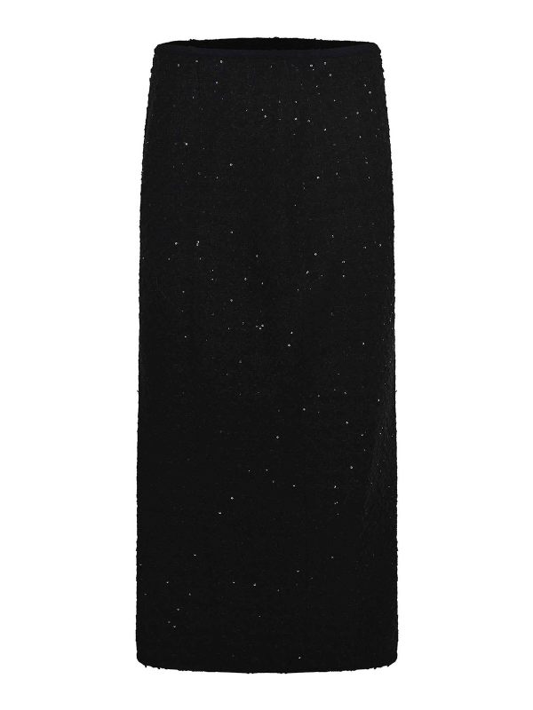 Rotate Birger Christensen Jupe Midi - Noir