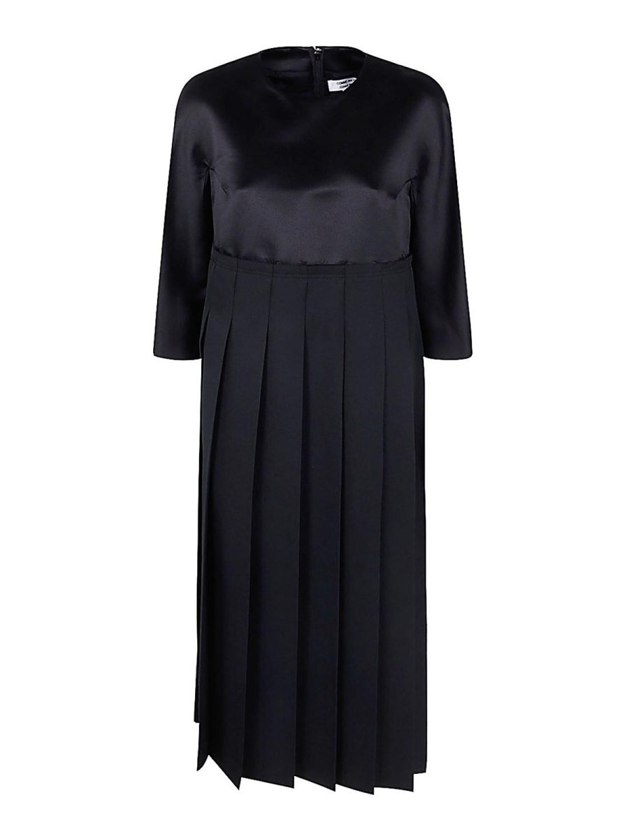 Comme Des Garcons Robe Au Genou - Noir