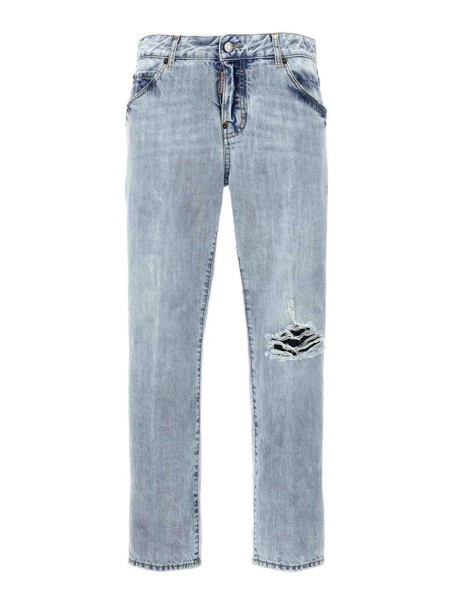 Dsquared2 Jean Droit - Bleu Clair