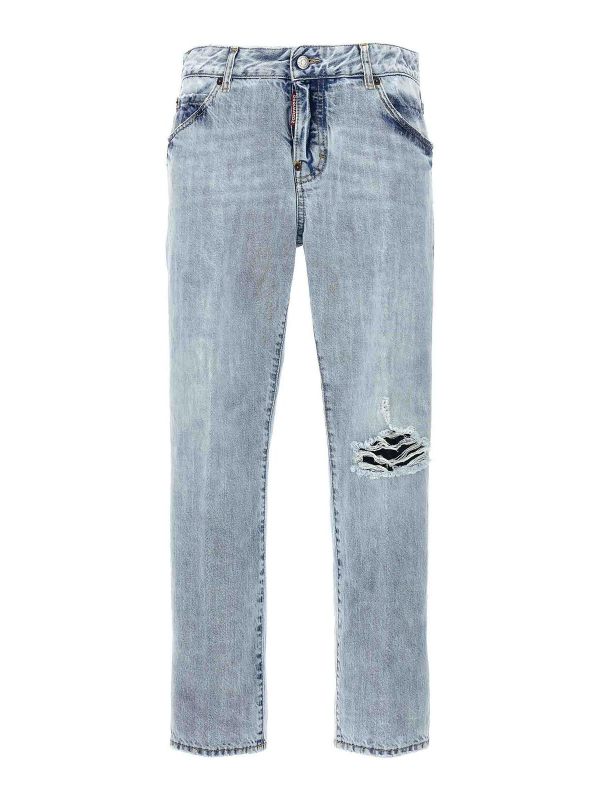 Dsquared2 Jean Droit - Bleu Clair