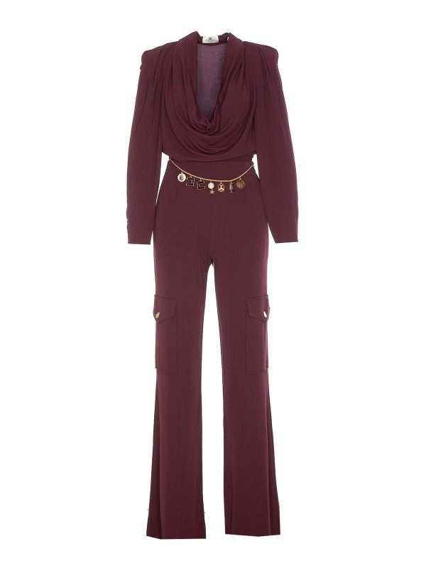 Elisabetta Franchi Combinaison - Rouge