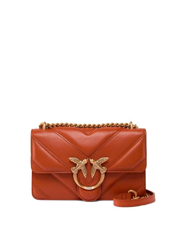 Pinko Sac Bandoulière - Orange Brûlé