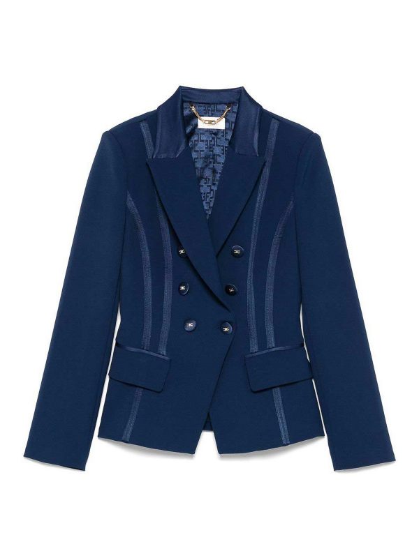 Elisabetta Franchi Veste Casual - Bleu