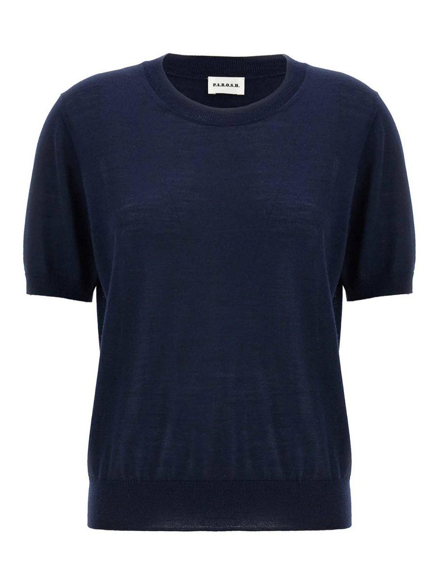 P. A.R. O.S. H. Pull Col Rond - Bleu