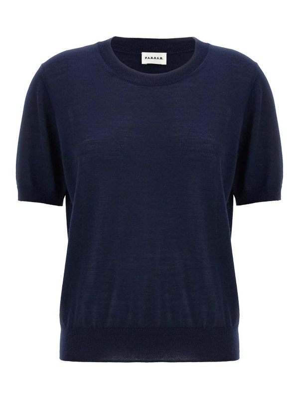 P. A.R. O.S. H. Pull Col Rond - Bleu