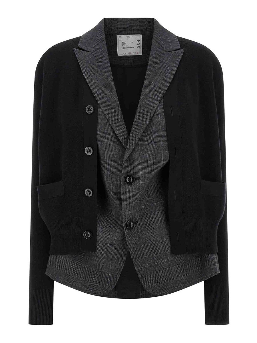 Sacai Cardigan - Noir