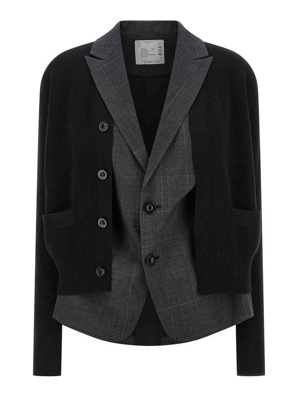 Sacai Cardigan - Noir