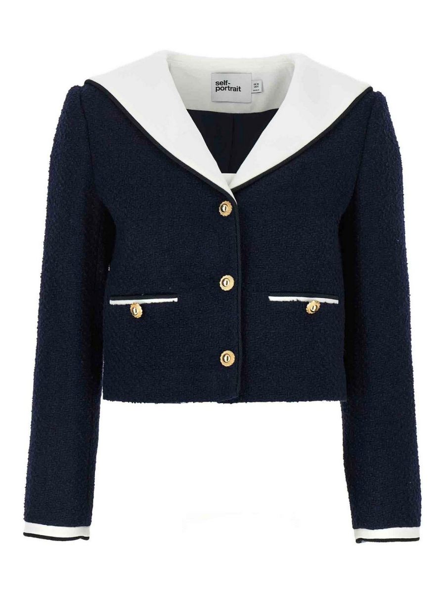 Self Portrait Blazer - Bleu