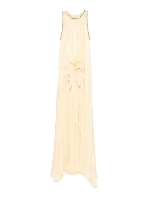 Genny Robe Au Genou - Crème