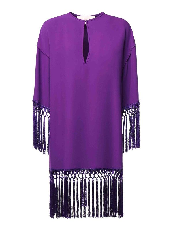 Valentino Garavani Robe Au Genou - Fuchsia