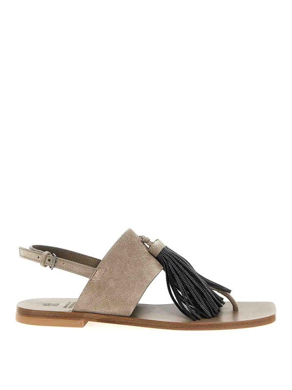 Brunello Cucinelli Sandales - Gris